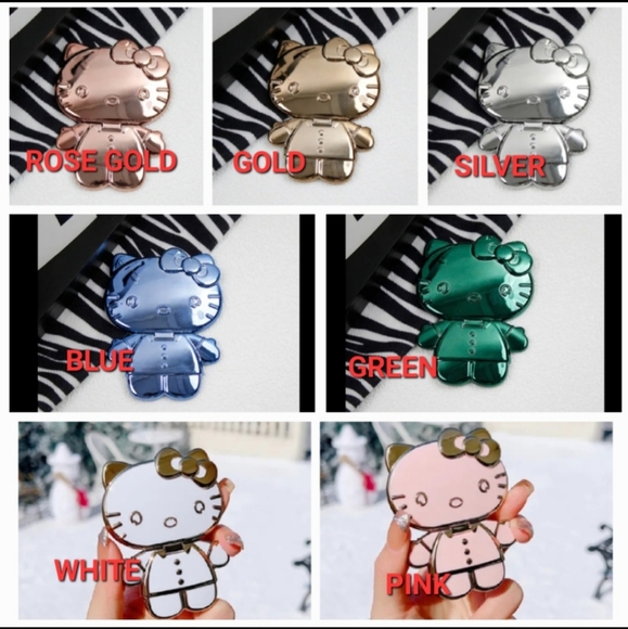 ROSE GOLD NOW AVAILABLE! Hello Kitty Mirror Phone Stand - Picture 3 of 16